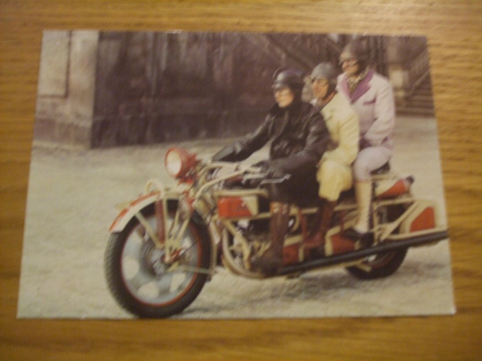 BOHMERLAND - Motocicleta de epoca 1927 - carte postala color - necirculata