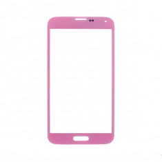 Sticla Display Fata Samsung Galaxy S5 I9600 ROZ + folie protectie ecran foto