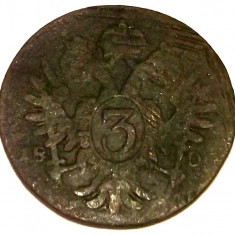 S1. AUSTRIA FRANZ / FRANC II 3 KREUZER 1800 S, 8.75 g., Copper **