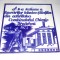 Placa /Placheta aniversara pe faianta &quot; A II -a sesiune a lucrarilor tehnico-stiitifice din activitatea Combinatului Chimic Tarnaveni, octombrie 1973