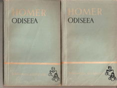 (C5284) ODISEEA DE HOMER, VOL. 1,2, EDITURA TINERETULUI, 1965, TRADUCERE DE EUGEN LOVINESCU foto
