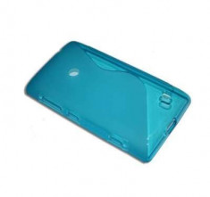 Husa Nokia Lumia 520 - S Line - silicon bleu foto