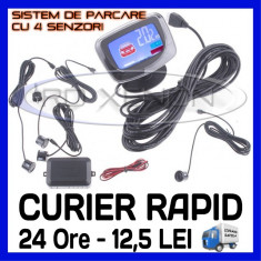 SET 4 SENZORI DE PARCARE - DISPLAY LCD VFD SI AVERTIZARE SONORA - FACTURA SI GARANTIE 12 LUNI foto