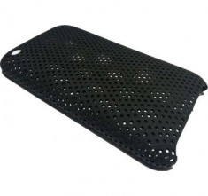 Husa Iphone 3 din Plastic Model Mesh Culoare Neagra foto