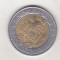 bnk mnd Mexic 5 pesos 1992 , bimetal , vf