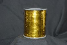 Fir lurex / lame auriu pentru tricotat sau tesaturi foto