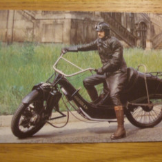 MOTOCICLETA DE EPOCA 1924 "MEGOLA" - carte postala color - necirculata