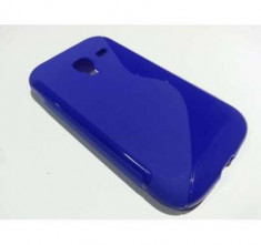Husa Samsung Galaxy Ace 2 i8160 din Silicon Model S Line Culoare Albastra foto