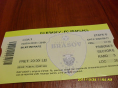 Bilet FC Brasov - Ceahlaul P.N. foto