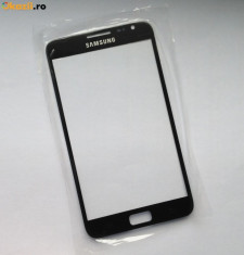 Geam sticla glass Samsung Note 1 N7000 i9220 negru ORIGINAL foto