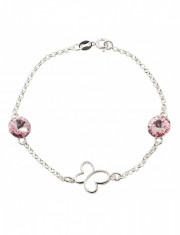 Bratara Argint 925 cu Swarovski Elements, Lt. Rose, marimea uni, Zega foto