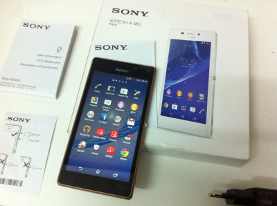 SONY XPERIA M2 Aqua , Este nou deblocat pe orice retea are displayul spart foto