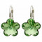 Cercei Argint 925 cu Swarovski Elements, Peridot, 10 mm, marimea uni, Zega