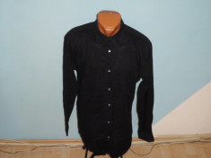 CAMASA SLIM-FIT H&amp;amp;amp;M 100% ORIGINALA 100% BUMBAC NEGRU COMPLET MARIMEA M foto