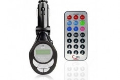 Modulator FM cu telecomanda, LCD, slot SD si USB foto