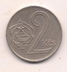 No(2) moneda-CEHOSLOVACIA -2 KORONA 1980