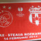 Steaua Bucuresti - Ajax Amsterdam (14 februarie 2013) - steag plastic, DE COLECTIE