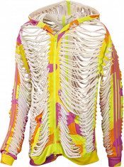 Adidas Jeremy Scott JS NeonCamo Hoodie, Autentic, Nou cu Etichete, Marimea S foto