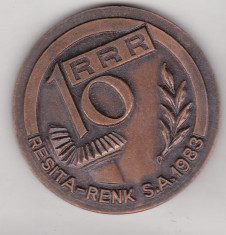 bnk sc medalie Resita - Renk SA 1983 foto