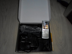 Nokia 6500c Nou in cutie Argintie Busniss class din metal! Tzipla 0 min, Poze Reale foto