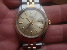 ROLEX DATEJUST REF 1601 AUR CU OTEL ORIGINAL foto