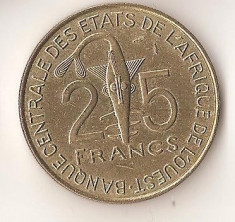 Moneda 25 francs 1984 - Statele Africii de Vest foto