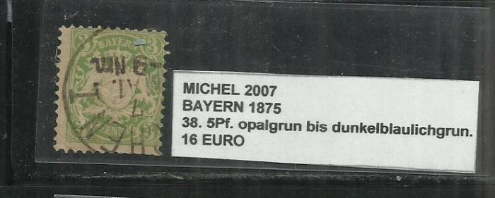 BAYERN 1875 - 38.5Pf