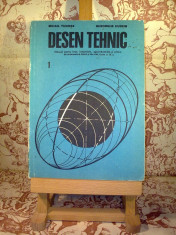 Mihail Tudose - Desen tehnic manual pentru licee industriale, agroindustriale si silvice, de matematica-fizica si de arta, clasa a IX a foto