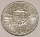 S1. AUSTRIA 50 GROSCHEN 1952, 1.40 g., Aluminum, 22 mm **, Europa
