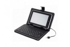 Husa protectie pentru tableta cu tastatura 8 inch foto