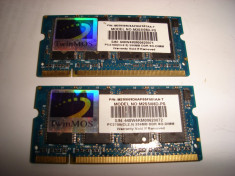 Memorie laptop SODIMM TwinMOS (TAIWAN) - kit 2 X DDR 256MB (512MB) / 333MHz foto