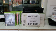 XBOX 360+2MANETE+7JOCURI +GARANTIE (LEF) foto