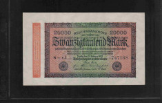 [ Y ] - Germania 20.000 mark 20 Februarie 1923 UNC !!! foto