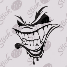 Deadly Smile_Sticker Auto_Moto_Sticker Diverse_DIV-193-Dimensiune: 25 cm. X 22.5 cm. - Orice culoare, Orice dimensiune foto