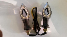 SEMNALE LED UNIVERSALE MOTO COMPATIBILE CU YAMAHA - KAWASAKI - SUZUKI - HONDA foto