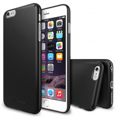 Husa Ringke SLIM NEGRU iPhone 6 + BONUS folie Ringke Invisible Defender Screen Protector foto