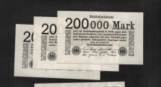 [ Y ] - Germania 200.000 mark 9 August 1923 UNC !!! foto