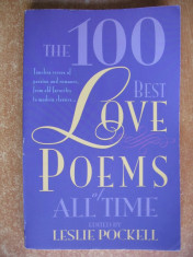 THE 100 BEST LOVE POEMS OF ALL TIME edited by LESLIE POCKELL {2003} foto