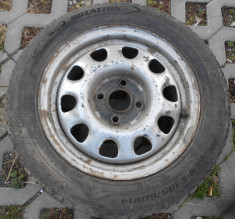 Jante 4x100 cu anvelope iarna 185/60 R14 foto