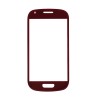 Sticla display fata pentru Samsung Galaxy S 3 mini rosu + folie protectie cadou