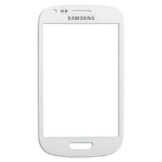 Sticla display fata pentru Samsung Galaxy S 3 mini alb + folie protectie cadou