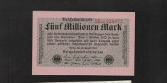 [ Y ] - Germania 5 milion mark 20 August 1923 UNC !!! foto