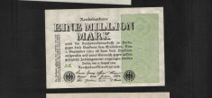 [ Y ] - Germania 1 milion mark 9 August 1923 UNC foto