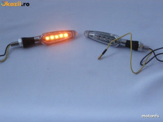 SEMNALE LED UNIVERSALE STIL BAT MOTO COMPATIBILE CU YAMAHA - KAWASAKI - SUZUKI - HONDA foto