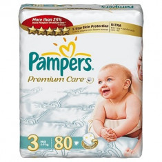 Scutece Pampers Premium Care 3 Midi Jumbo Pack 80 buc foto