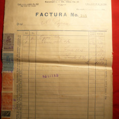 Factura Firmei CROCODIL -Depozit incaltaminte en-gros , 6 timbre fiscale ,1940