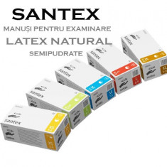 Manusi examinare SANTEX - latex natural, pudrate, nesterile foto