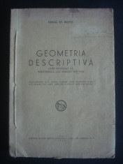 MIHAIL ST. BOTEZ - GEOMETRIA DESCRIPTIVA {1946} foto