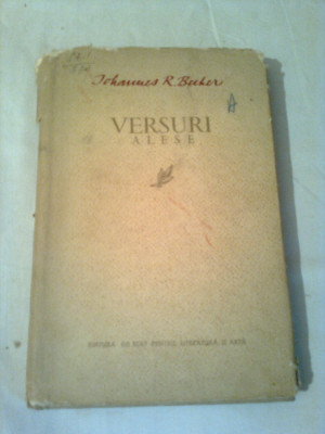 JOHANNES R. BECHER ~ VERSURI ALESE foto