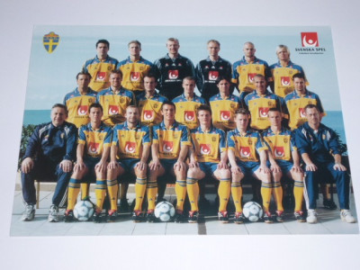 Foto nationala de fotbal din SUEDIA 2001 foto